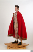  Photos Man in Historical Dress 28 16th century a poses red cloak whole body 0002.jpg